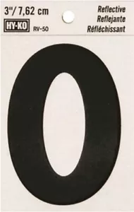 Hy-Ko 3" Reflective Vinyl Letter Number Self-Adhesive Weather-Resistant - Picture 1 of 55