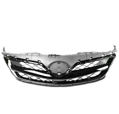 Front Upper Grille Grill Fit 2011 2012 2013 Toyota Corolla GLOSS BLACK • 44.99$