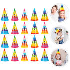 20 Pcs Birthday Hat Cone Hats Pets Party Rainbow Headwear Child Mini