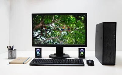 Windows 11 PC 8th Bundle Set 24" Monitor 16 GB DDR4 512 GB SSD Wifi/BT Speakers - Image 1 of 4