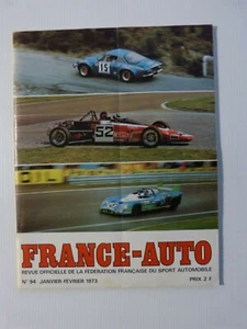 FRANCE AUTO n° 94 de JANVIER FEVRIER 1973 - Imagen 1 de 6