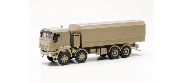 Herpa 746984 - 1/87 Iveco Trakker 8x8 Protetto Camion Battaglia Beige Sabbia - - Immagine 1 di 1
