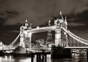 Hogar Pared Estampado - Ciudad Edificios Póster - Torre Puente Londres - A4, A3, - Bild 1 von 1