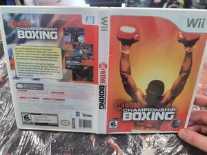 Showtime Championship Boxing Wii CIB EN/FR Probado ¡Envío Gratis en Canadá!!! - Imagen 1 de 3