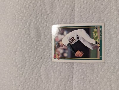 1991 Topps #50 Bob Welch - Oakland Athletics Pitcher- 40 Years of Baseball - Image 1 of 2