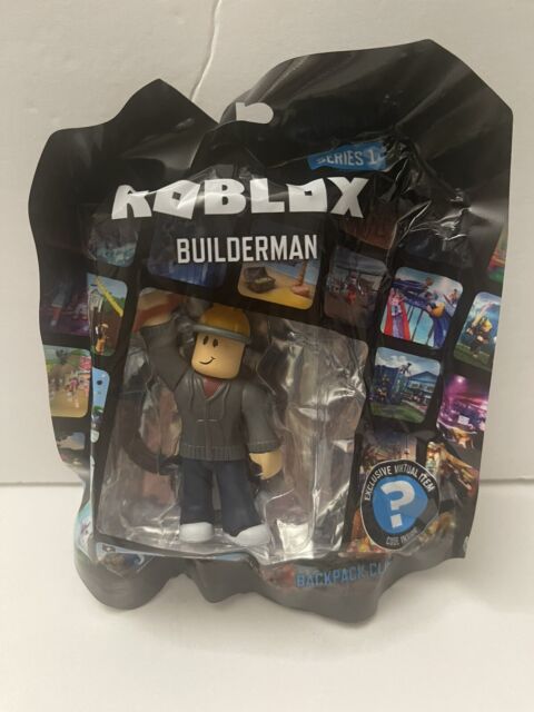 Roblox Figure Series 1 Backpack Clips Hanger Builderman W/ Code