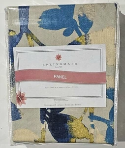 Springmaid Panel 52x84in Blue Gold Shimmer Beige Polyester - Picture 1 of 1