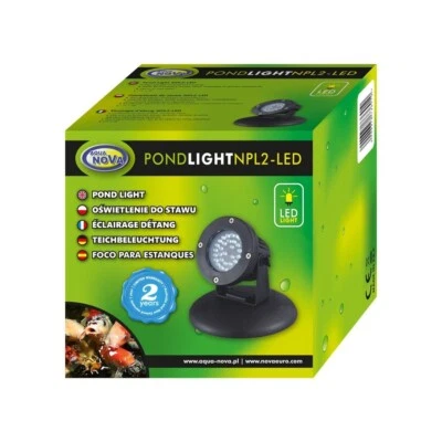 Aqua Nova Teichleuchte LED 2,2W Gartenteich Springbrunnen Lampe Beleuchtung - Bild 1 von 2