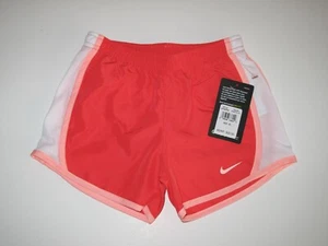 Nike Little Girl's 6X Ember Glow Pink Athletic Soccer Shorts Lined Panty Swoosh - Picture 1 of 2