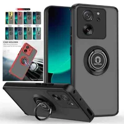Shockproof Matte Case For Xiaomi Redmi Note 14 13 12 11 10 9 Pro 5G Stand Cover - Image 1 of 4