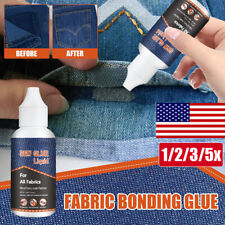 1-5X Sew Glue Liquid Bonding Repair For Clothes Denim Fabric Leather Tool Best