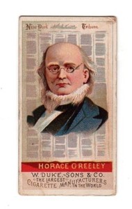1888 Horace Greeley Great American Tobacco Card