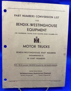 Catálogo de piezas de equipo International Motor Trucks Bendix Westinghouse 1 008 29 R5 - Imagen 1 de 3