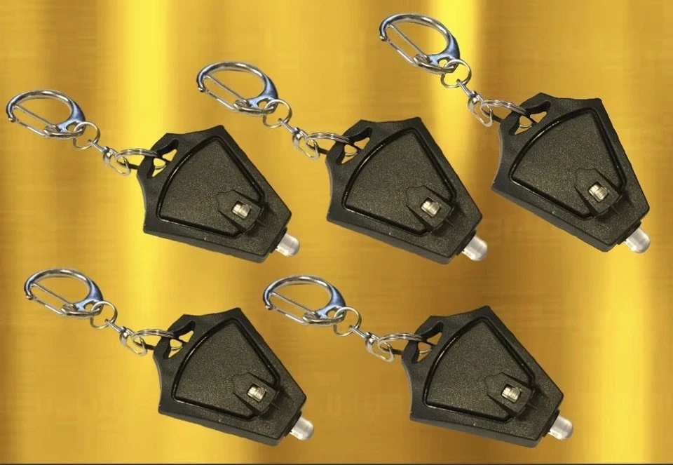 LED Flashlight Keychain 5 Pack Super Bright Mini Flashlight Key Ring Photon Beam - Image 1 of 4