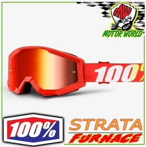 MASCHERINA OCCHIALI MASCHERA 100% STRATA A SPECCHIO OFF ROAD MOTO CROSS ENDURO - Foto 1 di 1