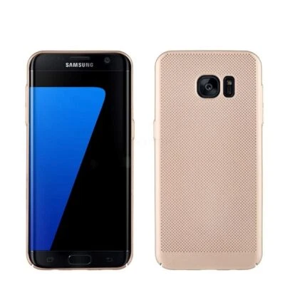 Custodia Per Samsung Galaxy S7 Edge Case Di Protezione Backcover Bumper Etui Oro - Immagine 1 di 4