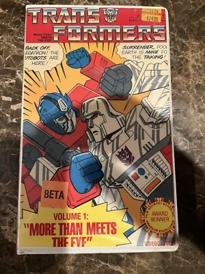 Transformers More Than Meets The Eye Vol. 1 1984 Beta Video Cassette F.H.E - Image 1 of 4