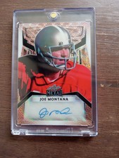 Joe Montana 2023 Leaf Metal Portraits Auto Pig Skin Crystals # 1/5 #PA-JM2 -HOF