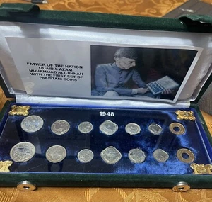 1948 Pakistan Münzsatz in schöner Präsentationsbox - Bild 1 von 4