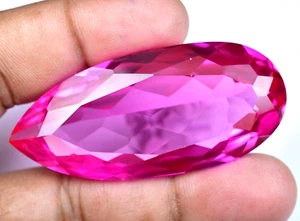 Flawless 168.80 Ct Natural Mogok Pink Ruby Pear Cut Certified GIGANTIC Gemstone - Picture 1 of 6