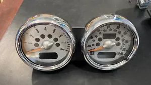 MINI COOPER R50 R53 NTSTRUMENT CLUSTER Speedometer & rev. counter, strng colum - Picture 1 of 6