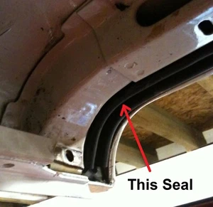 Windscreen Frame to Interior Roof Rubber Seal Land Rover Defender 90 110 83-16 - Picture 1 of 2