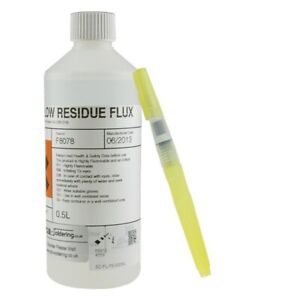 Refillable fine tip flux pen with 500ml flux fluid bundle deal no vaporization