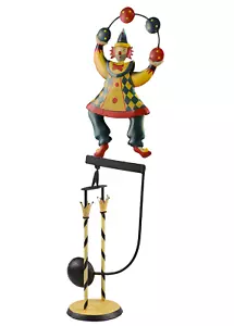 Circus Clown Classic Sky Hook Teeter Totter 24" Tin Balance Folk Art Toy - Picture 1 of 1