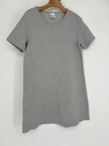 Hanna Andersson Gray Pull-On Short Sleeve Mini T-Shirt Dress Women's Size Small - Picture 1 of 9