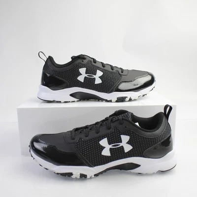Botín de césped Under Armour para hombre negro/blanco nuevo sin caja Foto 1 de 4