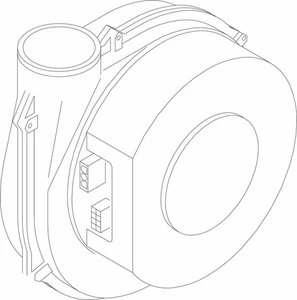 Buderus Bosch Gebläse 230V (11-43kW) - 73320 - Bild 1 von 6