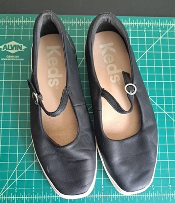 Keds Women's Square Toe Mary Jane Flats Black Sz 7 Pre-Owned - Image 1 of 4