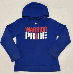 Under Armour Freedom Hoodie Youth Large Blue Patriotic Pullover Sweatshirt YLG - Picture 1 of 16