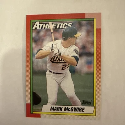 Tarjeta de error 1990 Topps - Mark McGwire #690 Ghost People casi nueva Foto 1 de 2