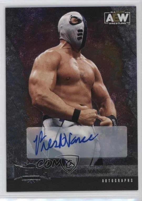 2022 Skybox Metal Universe AEW All Elite Wrestling Preston Vance Rookie Auto RC - Image 1 of 2