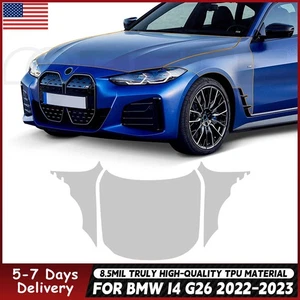 For BMW I4 G26 2022-2023 Hood Fender Precut Paint Protection Film Clear PPF TPU - Picture 1 of 20