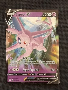 Pokémon TCG Espeon V Evolving Skies 064/203 Holo Ultra Rare - Picture 1 of 2