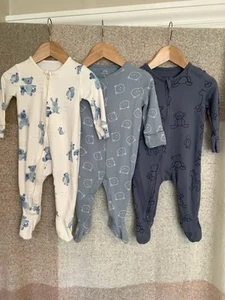 BABY BOYS BABYGROWS,SLEEPSUITS BUNDLE 3-6 MONTHS, INC ZIPPED COMBINE POSTAGE - Picture 1 of 9