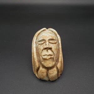 Vtg Iroquois Larry Bomberry Six Nations signed Man/Turtle figure - Picture 1 of 5