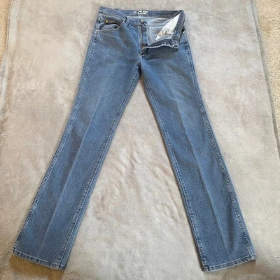 Pantalones de mezclilla para hombre Wrangler pierna recta confort avanzado 32x36 azul Foto 1 de 4
