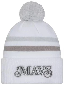 New Era Dallas Mavericks Strick Bommel Mütze 2024-25 City Edition Weiß Erwachsene One Size - Bild 1 von 2