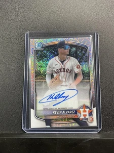 2025 Bowman Chrome Kevin Alvarez #BMA-KA Prospects Mojo Refractor Auto - Picture 1 of 2