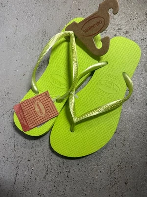 Sandalias Chanclas Havaianas Verde Talla 37/38 Foto 1 de 4