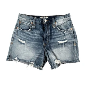 We the Free Damen Button Fly Distressed Denim Makai abgeschnittene Shorts Größe 27 - Bild 1 von 11