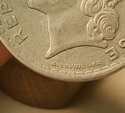 Francia 1945 5 francos Segunda Guerra Mundial grande Foto 1 de 3