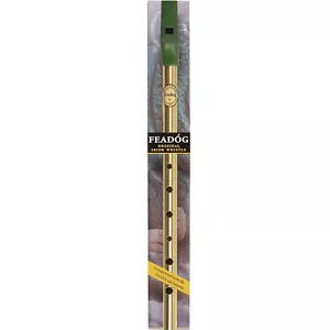 Brass Feadog Key of C Note Irish Tin Penny Whistle PACK - Picture 1 of 1