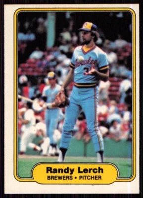 1982 Fleer Randy Lerch Milwaukee Brewers #147 - Image 1 of 2