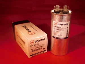 Run Cap 40 MFD 370vac Electric Motor Run Oil Filled Capacitor uf HVAC - Picture 1 of 1