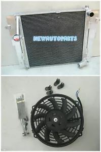 Radiador de aluminio + ventilador para MAZDA RX-7 RX7 FC S5 13B MT 1989 1990 1991 - Imagen 1 de 6