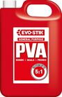 5L Evo-Stik Universal PVA Adhesive Sealer Primer &amp; Bonding Agent Strength